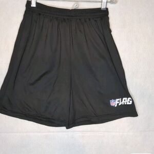 NWT Black NFL Flag YOUTH Athletic Shorts Black